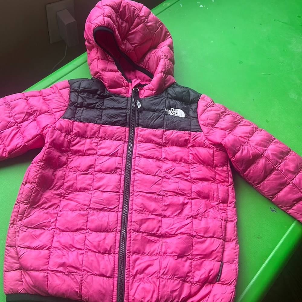 Pink Girl’s Light North Face Jacket